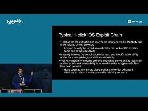 BlueHat IL 2019 - Luca Todesco (@qwertyoruiop) - Life as an iOS Attacker