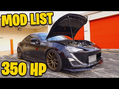 350HP TURBO FRS FULL MODS LIST! (Complete Build Walkthrough)
