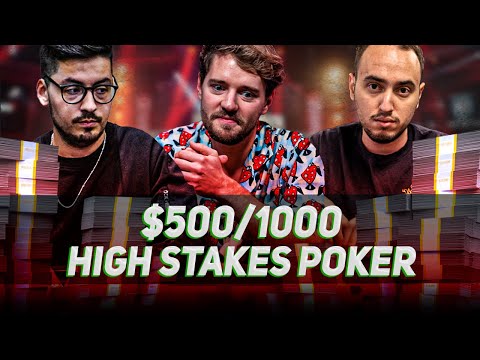 $500/$1000 LLinusLLove | F1poker | Nacho124441 High Stakes Poker