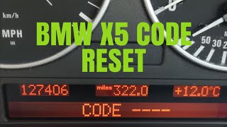 BMW X5 E53 | How to Reset Emergency Codes Fast