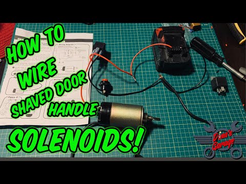 How to wire door popper solenoids for shaved door handles