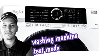 Whirlpool zen washing machine test program