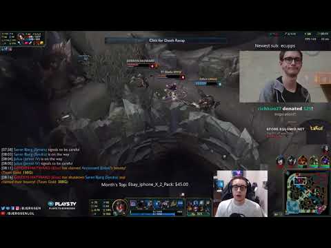 Bjergsen Stream Syndra vs LeBlanc Mid Patch 7.21