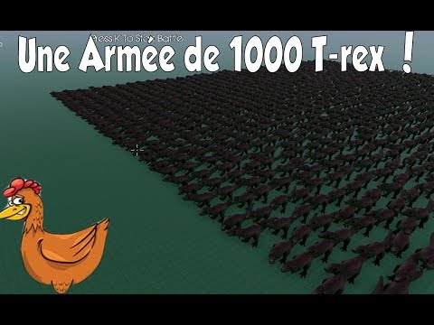 Epic battle 1000 T-rex vs 250 soldats américains