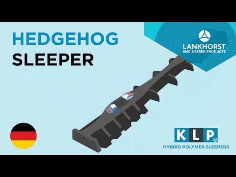 Lankhorst KLP® Hybrid Polymer „Hedgehog“ Eisenbahnschwelle (Typ 104)