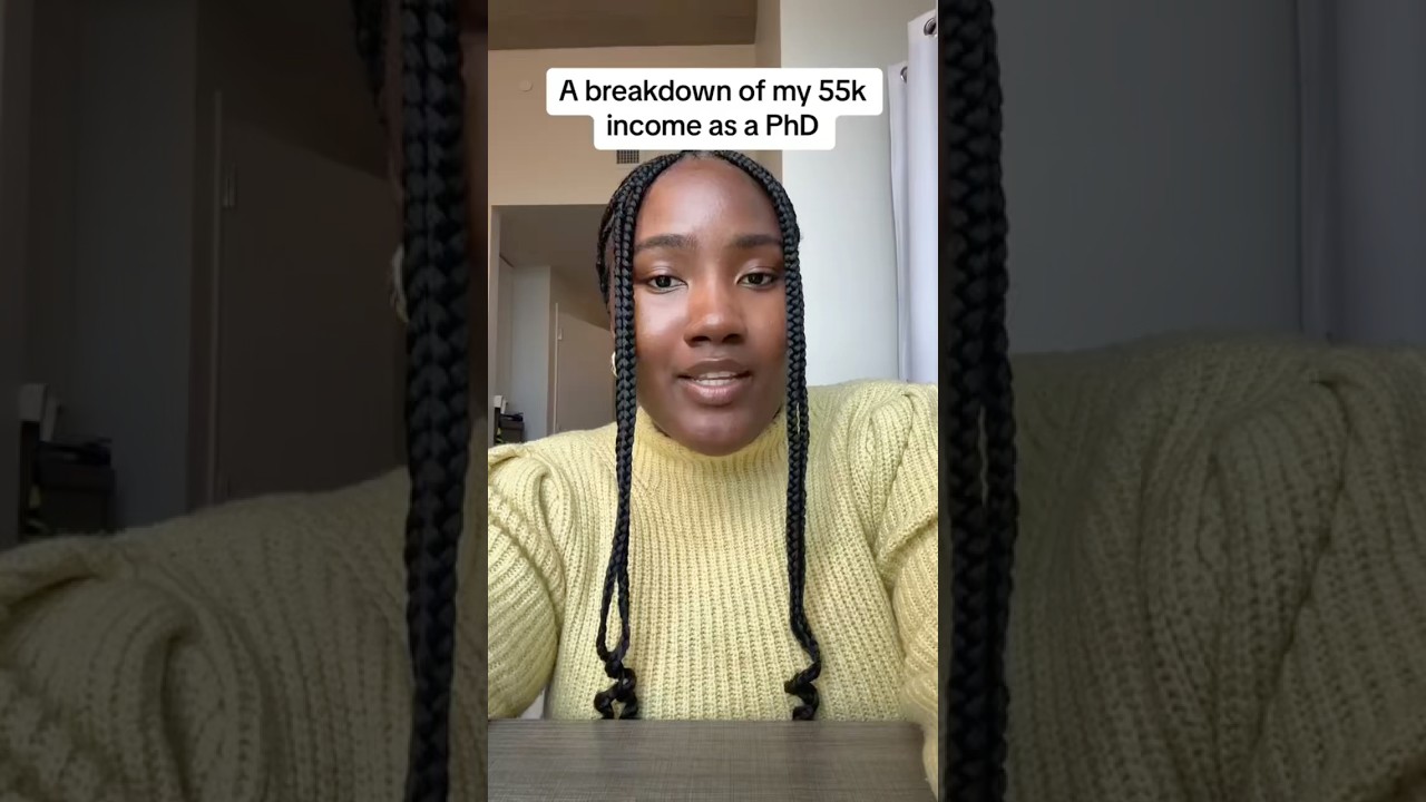 Breakdown of my 55k PhD student income 💸 #phdstudent #budgeting #personalfinance #phdstipend