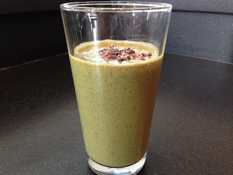 Mint Chocolate Protein Smoothie Recipes - HASfit Healthy Smoothie Recipes - Chocolate Smoothie