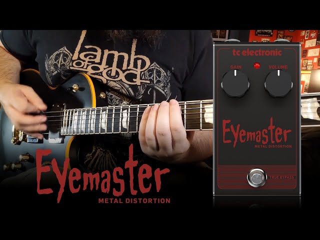Vídeo relacionado con TC Electronic EYEMASTER METAL DISTORTION Pedal de distorsión de metal que golpea el cráneo con interfaz de 2 perillas para ganancia insana