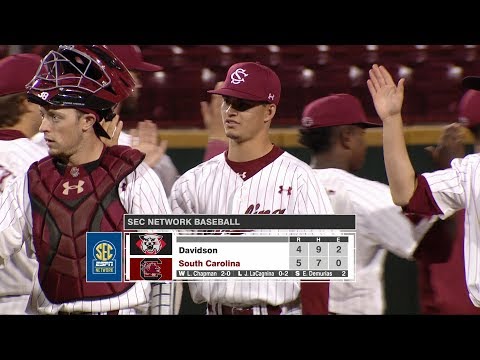 HIGHLIGHTS: Baseball vs. Davidson — 3/27/18