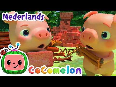 De Drie Biggetjes | CoComelon Nederlands - Kinderliedjes