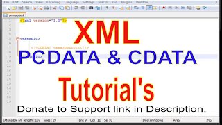 XML PART 06 PCDATA and CDATA // pcdata and cdata in xml