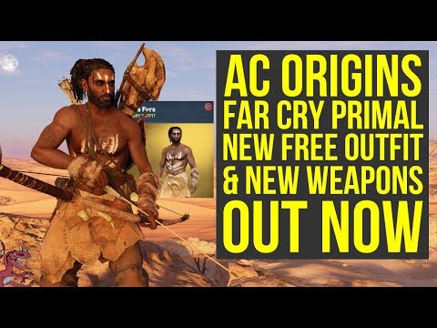 Assassin's Creed Origins Far Cry Primal Outfit & Weapons OUT NOW (AC Origins Far Cry Primal Pack) Video