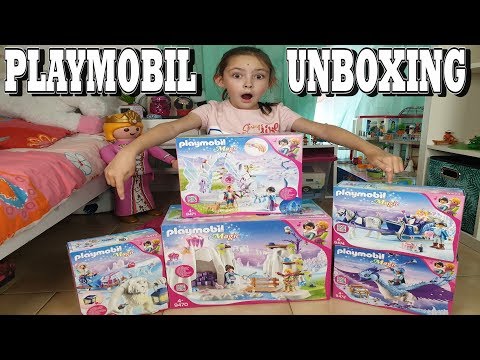 PLAYMOBIL UNBOXING : Playmobil MAGIC - Palais de cristal (9470, 9471, 9472, 9473, 9474)