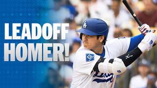 Shohei Ohtani CRUSHES the first pitch he sees for a leadoff homer ✨ | MLB Highlights