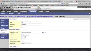 Creating a Category in Aspen Gradebook