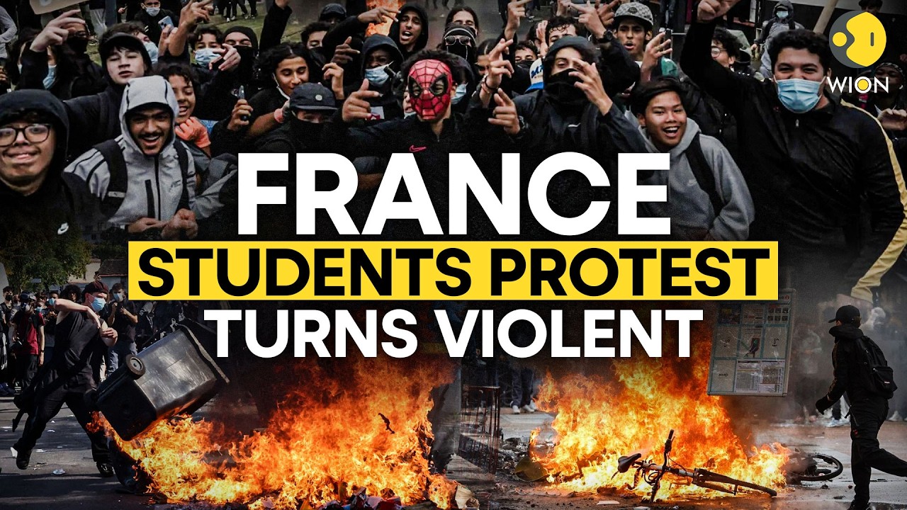France Students Protest LIVE: Students Take to Streets as School Funding Riots Turns Violent | WION