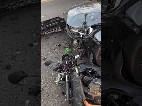 Mais uma colisão envolvendo um motociclista é registrado na Av. Nerópolis, em Goiânia