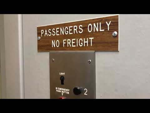 Vintage San Jose Elevator Co. Hydraulic Swing Door Elevator (GAL Black Button Fixtures)