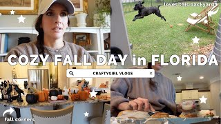 Fall Day in Florida 🍂 Sunshine, Cinnamon Rolls & Cozy Decor Vibes!