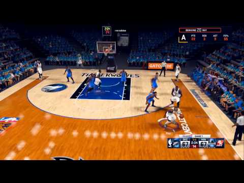 NBA 2K15 MyCAREER Playoffs R3G1: 360 Oop In Traffic! Kevin Durant Won't Miss!