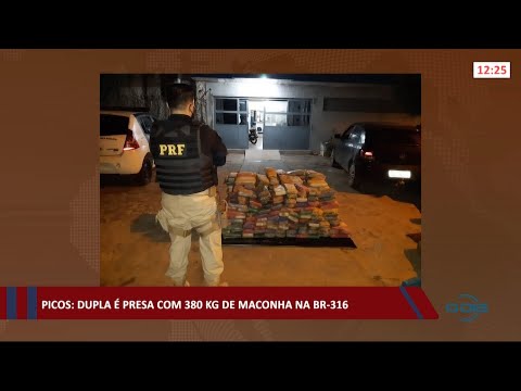Dupla é presa em Picos com 380kg de maconha na BR-316 10 05 2021