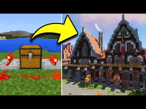 How to Put HOUSES in CHESTS in Minecraft! (NO MODS!)