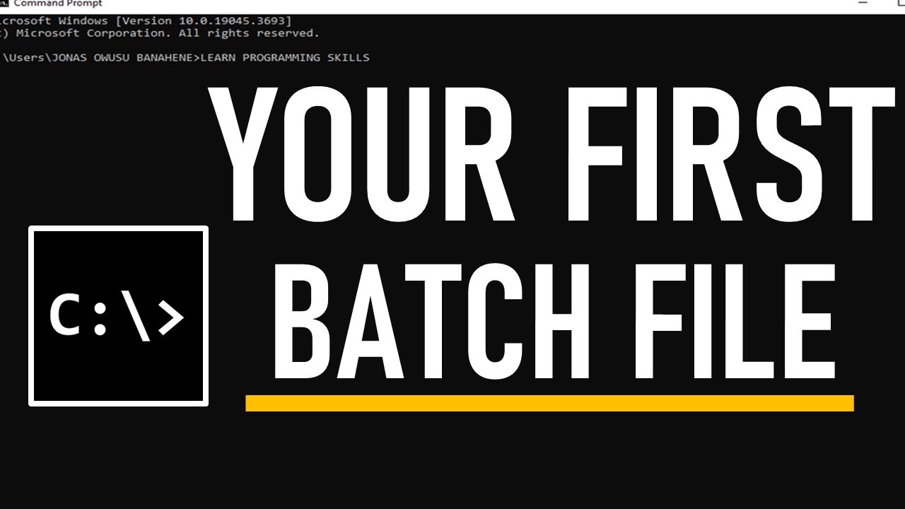 How to Create a SIMPLE Batch File in Windows using CMD #cmd #batchfile