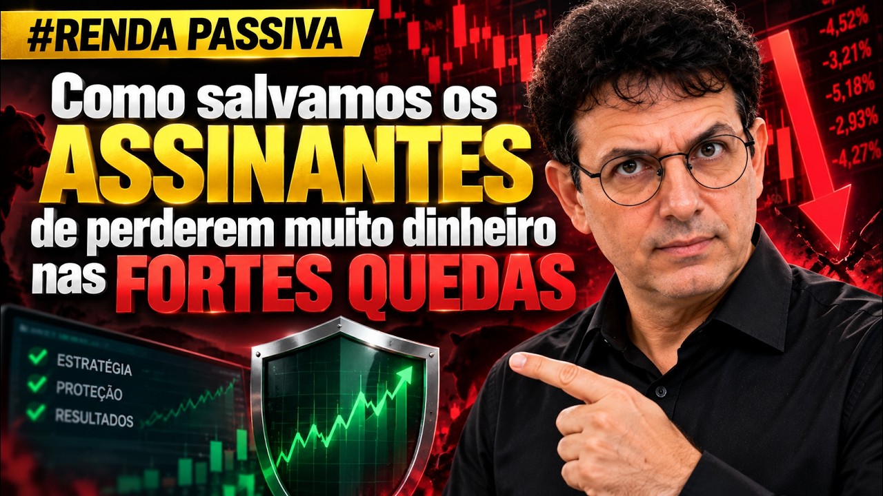Como salvamos os ASSINANTES de perderem muito dinheiro nas FORTES QUEDAS
