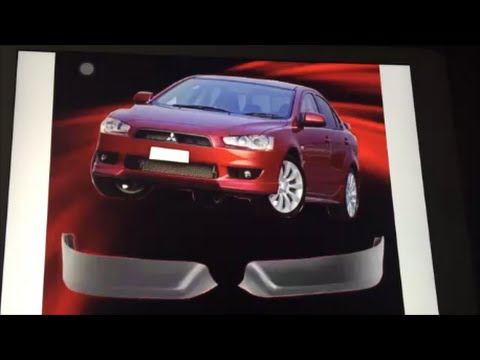 HOW TO INSTALL BUMPER SPOILERS ON A LANCER GTS
