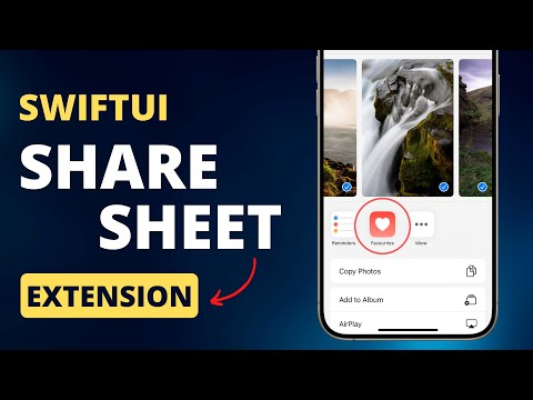 SwiftUI Share Sheet Extension | iOS 17 | Xcode 15 thumbnail
