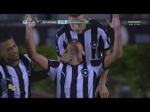 Gols Botafogo 2 x 1 Portuguesa-RJ - 1ª fase Carioca 2016