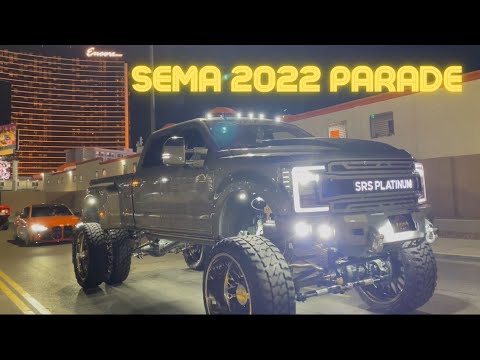 SEMA Ignited Show 2022 Exit Cruise Parade Las Vegas