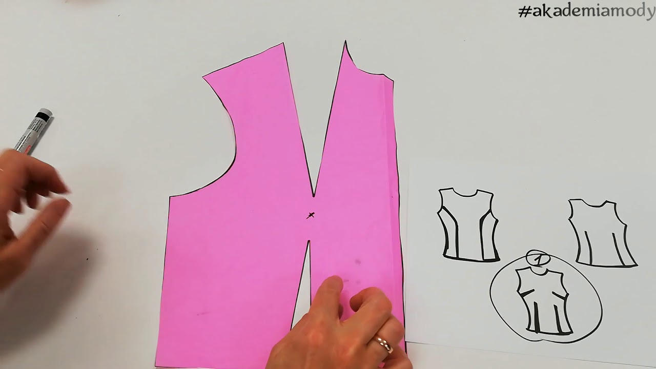 Modelowanie piersiowych zaszewek na bazowej konstrukcji