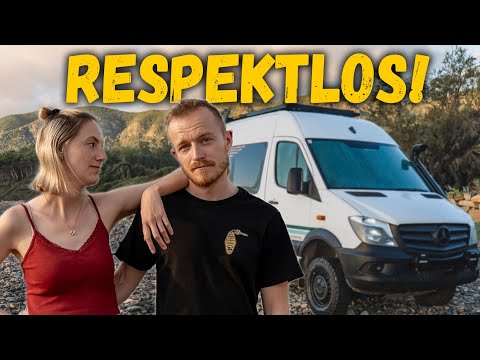 That made us REALLY ANGRY! 😡 TROUBLE with CAMPER neighbors | Vanlife documentary