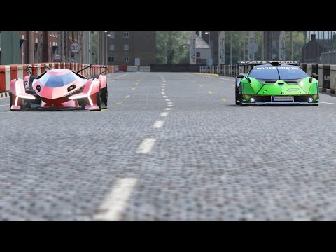 Lamborghini Essenza SCV12 vs Lamborghini V12 Vision GT at Highlands