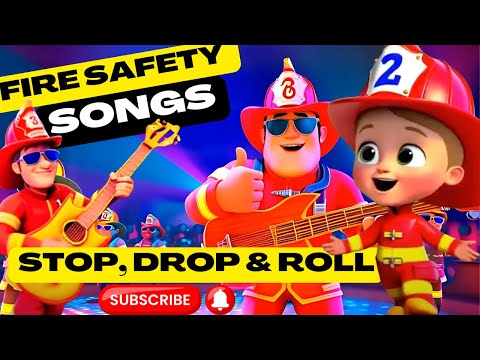 🔥 Fire Safety Song: Stop, Drop & Roll! | The Singing Fireman | Kids Learning Songs