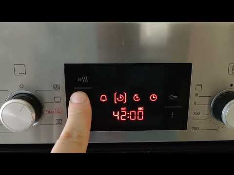 Backzeit bei Bosch Backofen einstellen.
