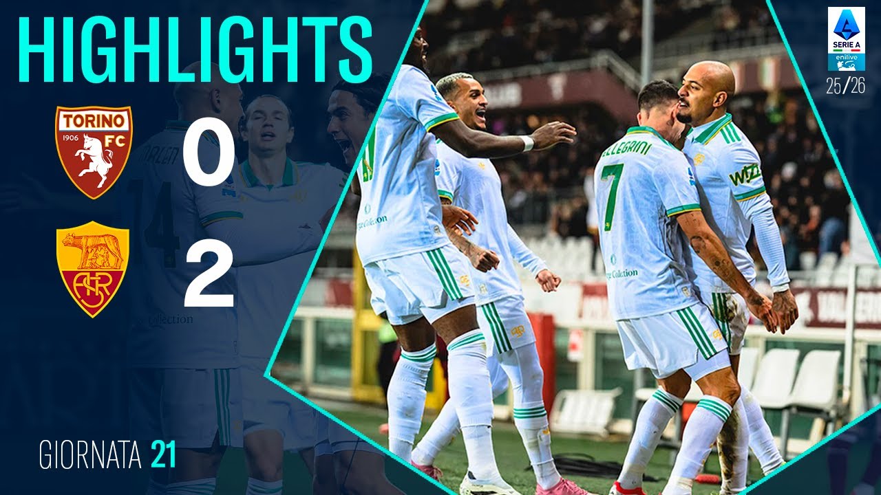 Highlights: Torino vs AS Roma Season 2025/2026