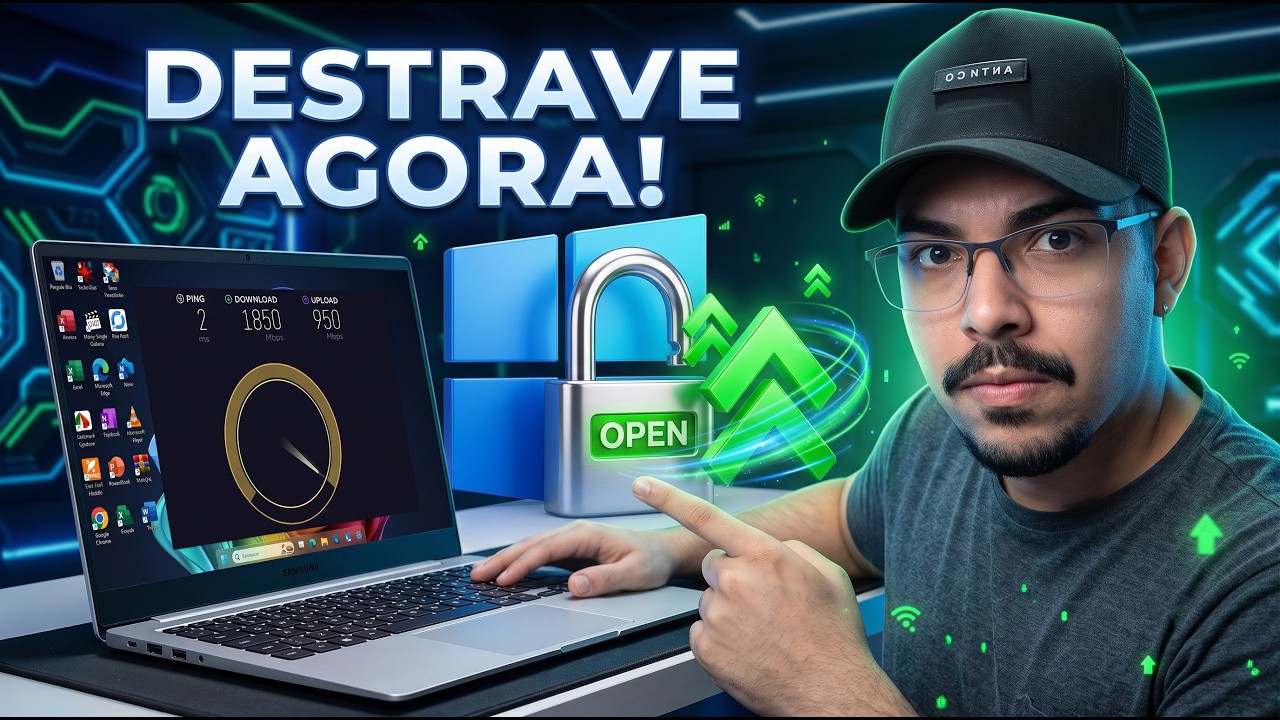 O Windows Esconde ISSO e Deixa Sua Internet Lenta! (Como Destravar)