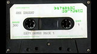 Games Pack 1 (Database Software) for the ZX81