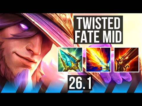 TWISTED FATE vs YASUO (MID) | 9k gold comeback | KR Master | 26.1