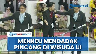 Detik-detik Menkeu Purbaya Akting Mendadak Pincang di Wisuda UI, Satu Ruangan Langsung Terkejut