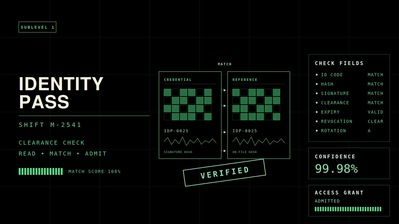 Identity Pass — Shift M-2541