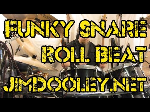 Funky Snare Roll Drum Beat - 115 BPM JimDooley.net