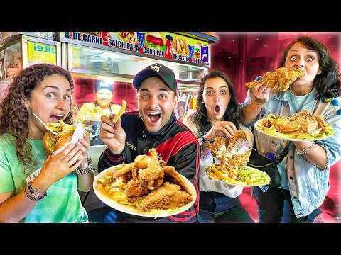 ESPAÑOLES PROBANDO COMIDA DE LA TIA VENENO!!