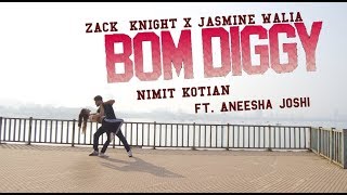 Bom Diggy -Zack Knight x Jasmin Walia  | Nimit Kotian Ft. Aneesha Joshi | Reproduced by Harsh