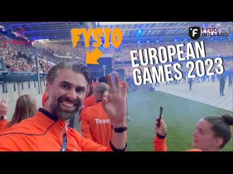 "Europese Spelen Krakau: Stijn van FysioHolland/Kniepijnvrij als Overall Fysio voor TeamNL!"
