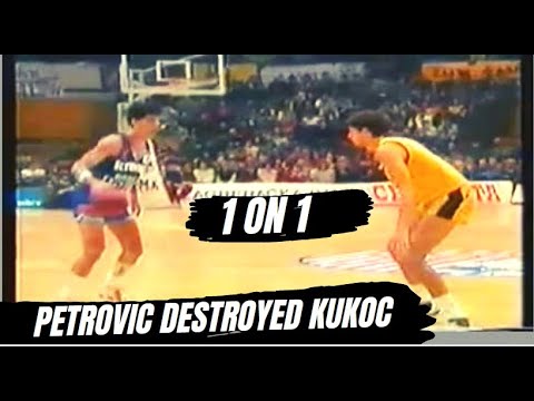 Drazen Petrovic DESTROYING Toni Kukoc 1 ON 1