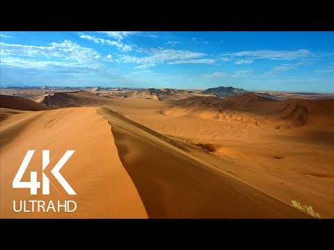 8 HOURS Desert Wind Sounds Blowing Across Sand Dunes - 4K Nature Soundscapes