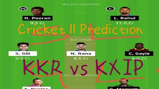 KKR vs KXIP / KXIP vs KKR / Dream11 team Prediction /Dream11IP /IPL 2020 / Team News /
